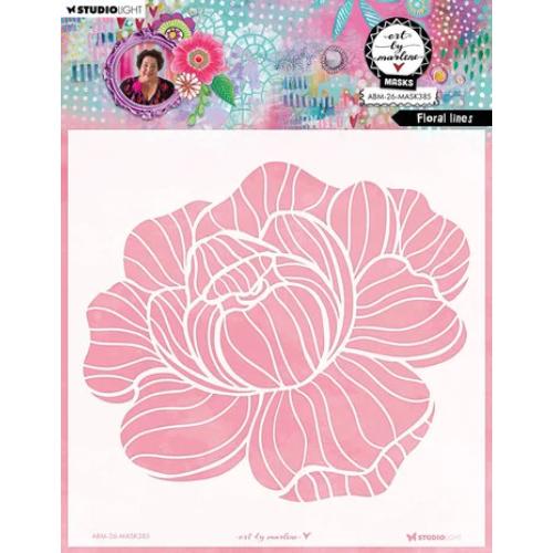 Art By Marlene Floral Lines Mask (ABM-26-MASK385)