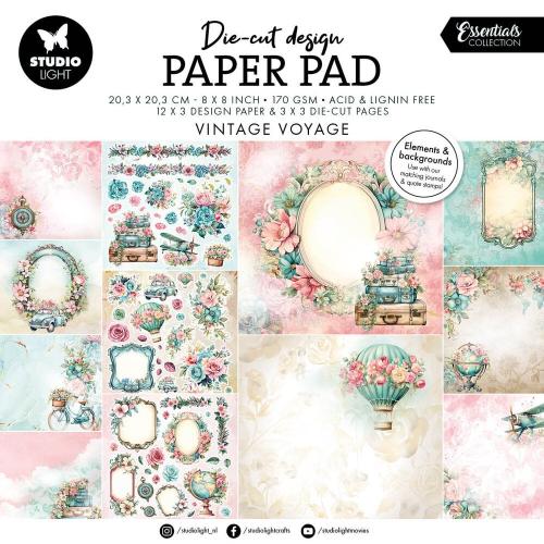 Studio Light Vintage Voyage Die-cut Designer Paper Pad (SL-ES-DCPP425)