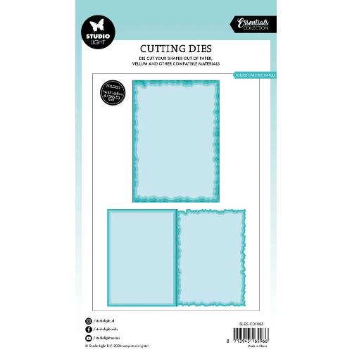 Studio Light Torn Edge Cutting Die Folded Card Rectangle (SL-ES-CD1085)