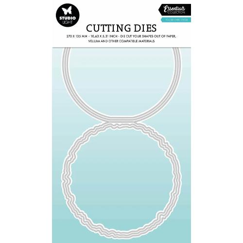 Studio Light Torn Edge Cutting Die Folded Card Circle (SL-ES-CD1086)