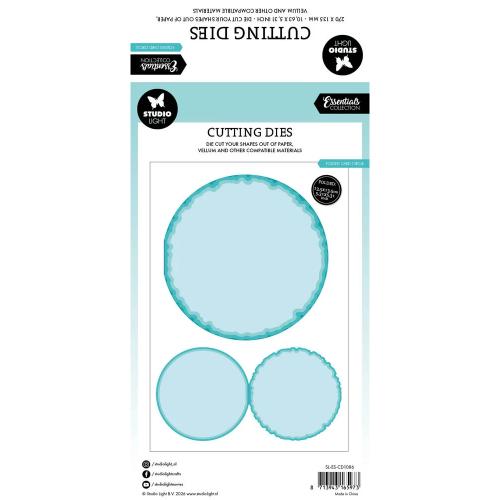 Studio Light Torn Edge Cutting Die Folded Card Circle (SL-ES-CD1086)