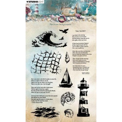 Studio Light Tide of Hope Clear Stamp Maritime Backgrounds (JMA-TH-STAMP931)