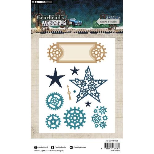 Studio Light Gearhead's Workshop Cutting Dies Gears & Stars (SL-GW-CD1106)