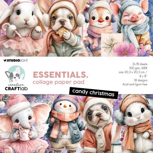 Creative Craftlab Candy Christmas Essentials Collage Paper Pad (CCL-ES-CPP497)