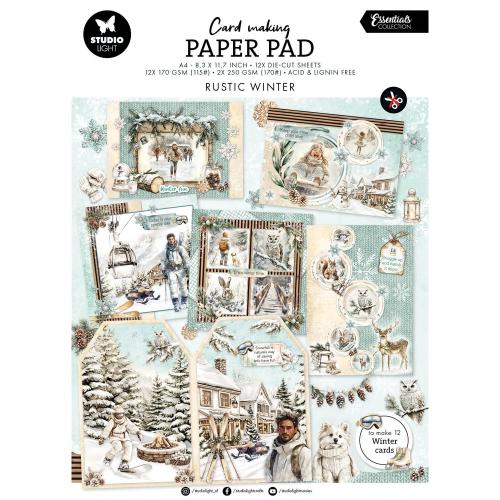Studio Light Rustic Winter A4 Card Making Pad (SL-ES-CMP45) - Postage as per Actual