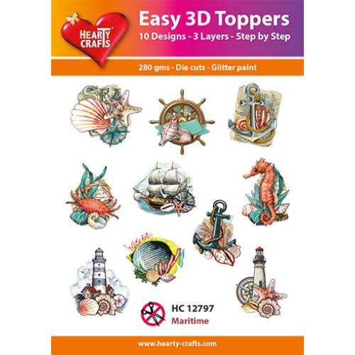 Hearty Crafts - Maritime 3D Toppers - Glitter Paint (HC-12797)