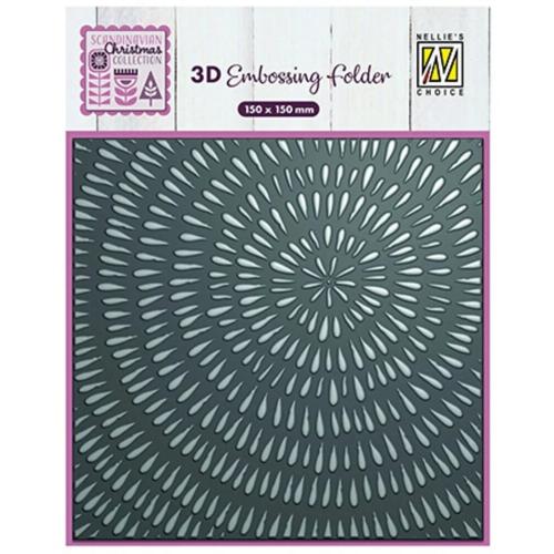 Nellie Snellen 3D Embossing Folder Sliced Wood (EF3D100)