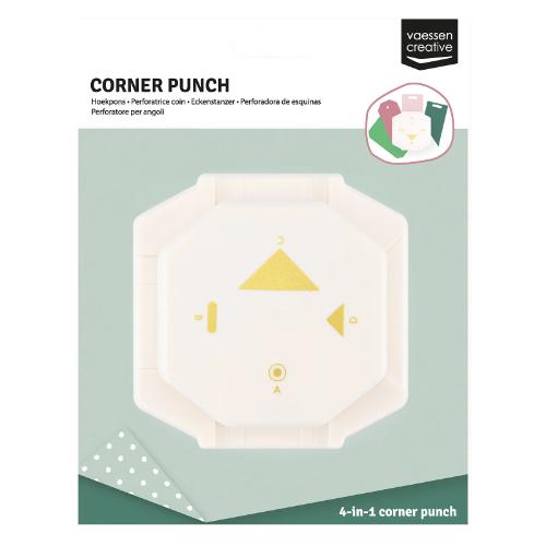 Vaessen Creative - 4-in-1 Corner Punch Retro Labels