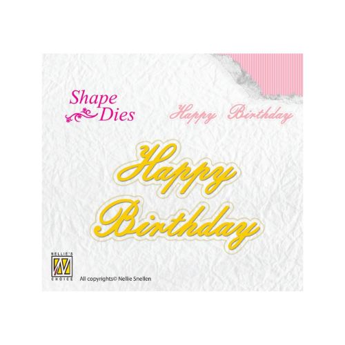 Nellie Snellen Shape Dies Happy Birthday