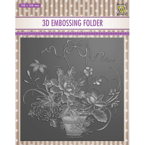Nellie's Choice 3D Embossing Folder - Flower Bouquet