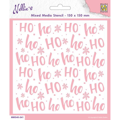 Nellie Snellen Hohoho Mixed Media Stencil