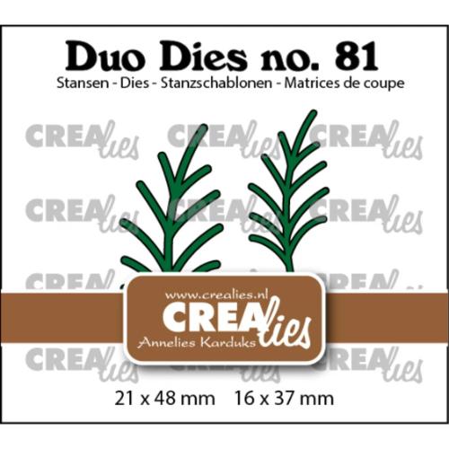 Crealies Duo Dies No. 81 Leaves 24 Branches (CLDD81)