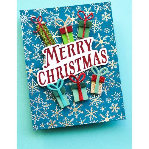 Memory Box - Merry Christmas Wave craft die
