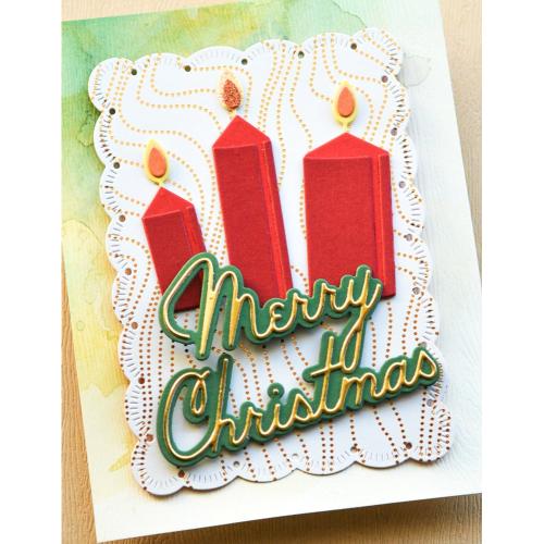 Memory Box - Merry and Bright Candles craft die