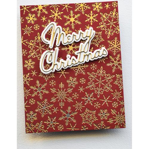 Memory Box - Merry Christmas Debut Script craft die