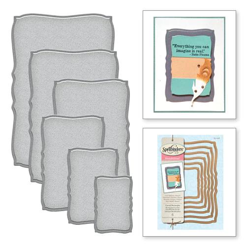 Spellbinders - Curved Rectangles Etched Dies