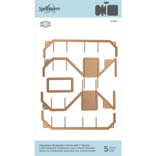 Spellbinders Shapeabilities Dies By Becca Feeken Shadowbox Frame With 1" Border