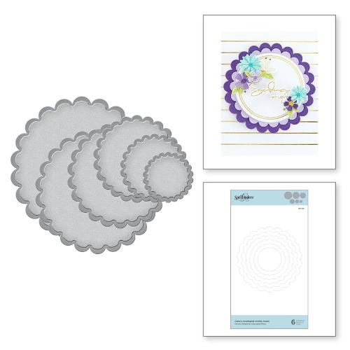 Spellbinders - Classic Scalloped Circles Small Etched Dies