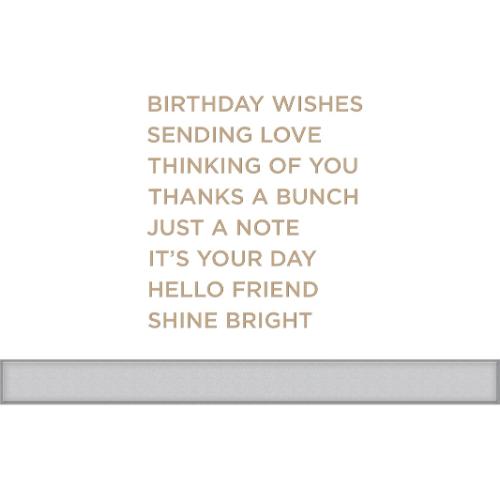 Spellbinders - Glimmer Plate - Everyday Sentiments II GLP-094