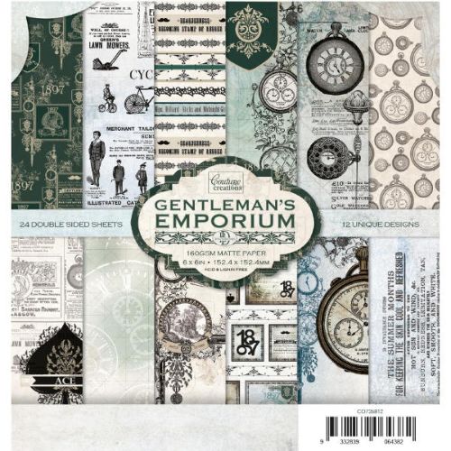 Couture Creations - Gentleman's Emporium 6x6 Paper Collection Pack