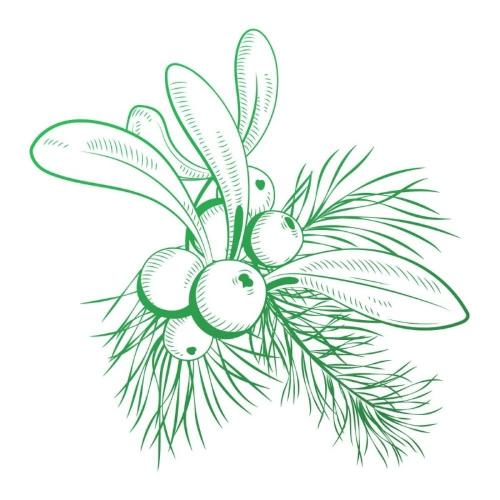 Couture Creations Mistletoe Mini Stamp