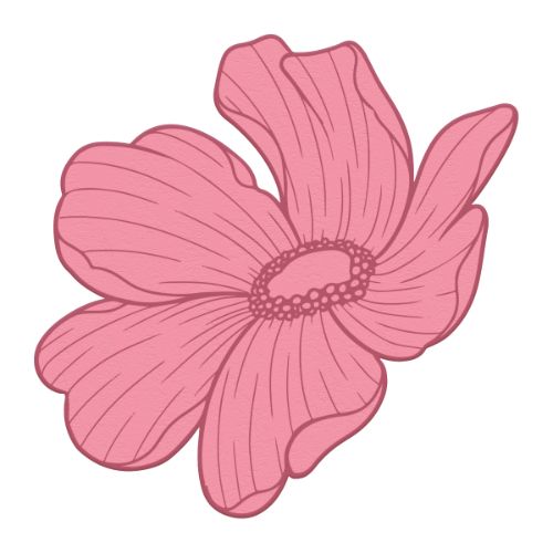 Couture Creations - Delightful Flower Mini Stamp and Die (2pc)