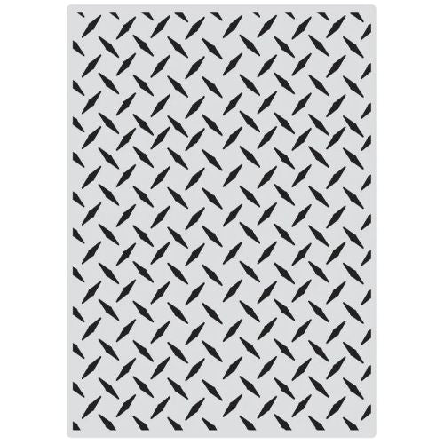 Couture Creations - Checkerplate 5x7 Background Stamp (1pc)