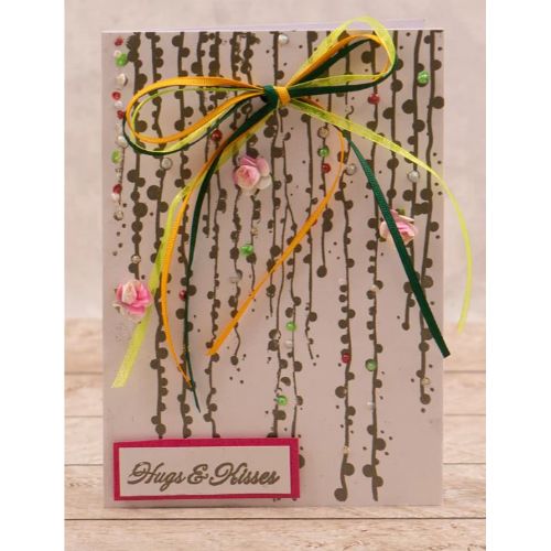 Couture Creations - Waterfall Vines 5x7 Background Stamp (1pc)