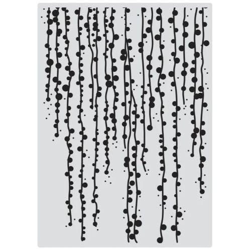 Couture Creations - Waterfall Vines 5x7 Background Stamp (1pc)