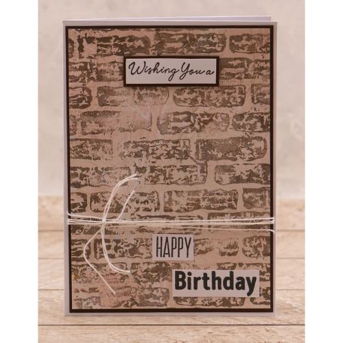 Couture Creations - Brick Wall 5x7 Background Stamp (1pc)