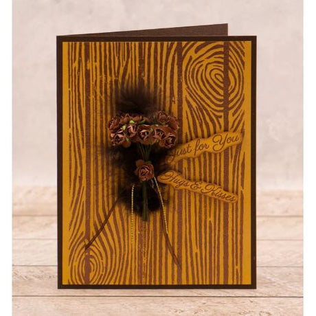 Couture Creations - Wood Panel 5x7 Background Stamp (1pc)