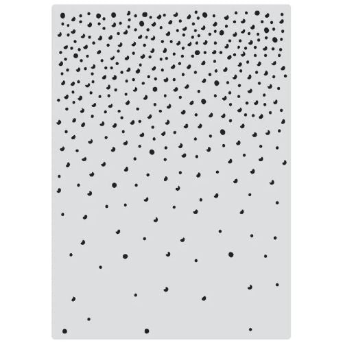 Couture Creations - Snowfall 5x7 Background Stamp (1pc)