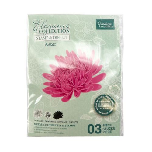 Couture Creations - Layering Stamp and Die Set - Elegance - Aster Mini (4pc)