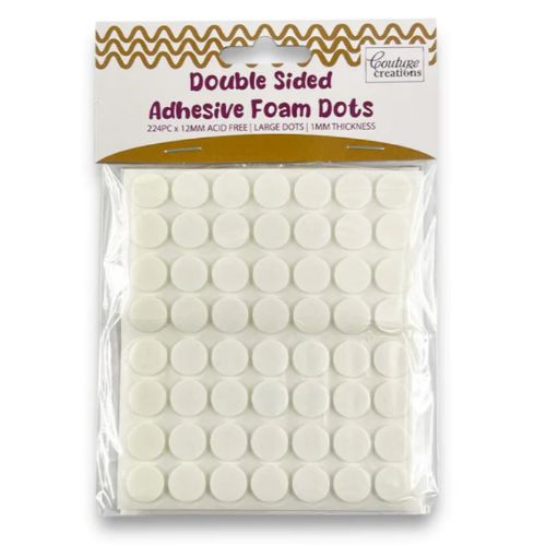 Couture Creations - Double Sided Adhesive Foam Dots - 12mm - 224 pcs