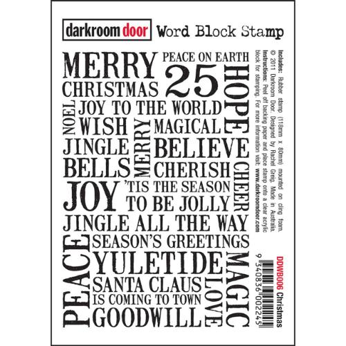 Darkroom Door - Word Block Christmas
