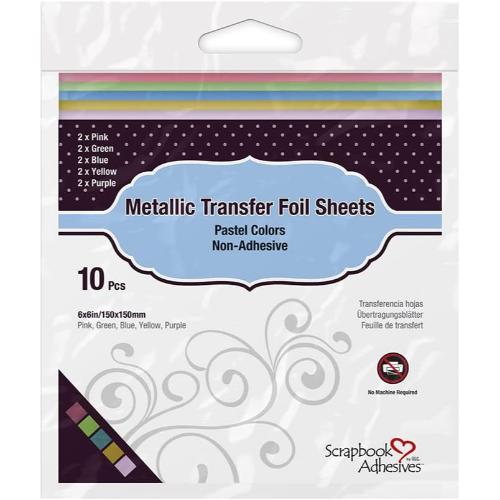 Scrapbook Adhesives - Metallic Transfer Foil Sheets - No.01418-10