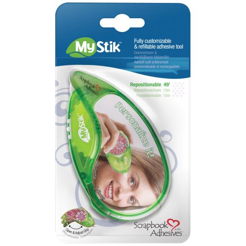 Scrapbook Adhesives MyStik Adhesive Dispenser Repositionable, .375"X49'