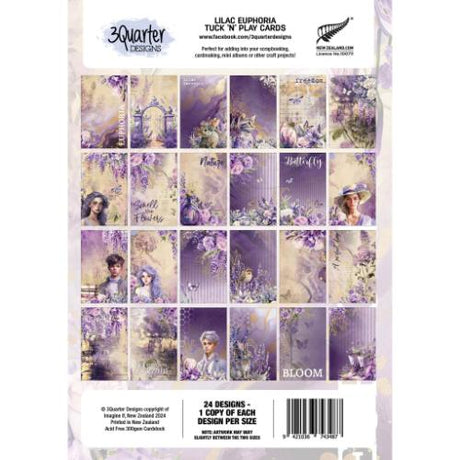 3Quarter Designs Lilac Euphoria Tuck 'n' Play Cards
