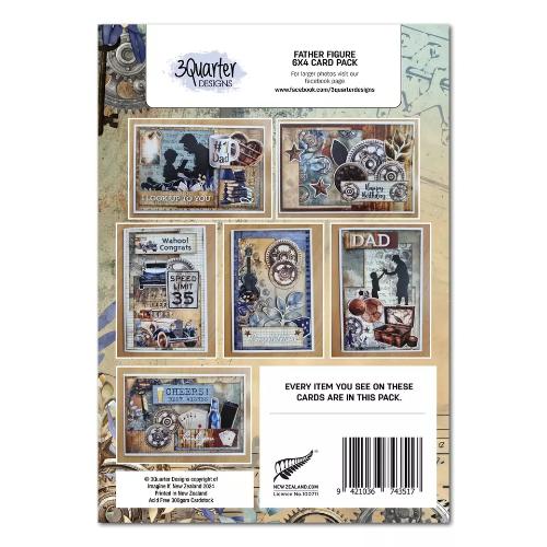 3Quarter Designs Father Figure 6x4 Card Pack