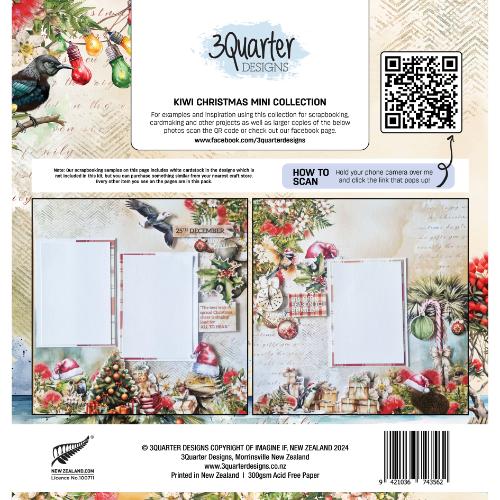 3Quarter Designs Kiwi Christmas Mini Collection - Postage as per Actual
