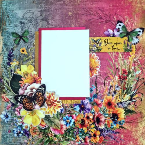 3Quarter Designs Fluttering Wings 12x12 Design Paper & Diecuts Set - Postage as per Actual