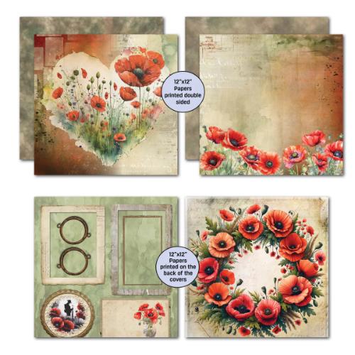3Quarter Designs Never Forgotten 12x12 Design Paper & Diecuts Set - Postage as per Actual