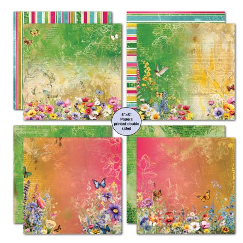 3Quarter Designs Fluttering Wings 6x6 Paper Pack