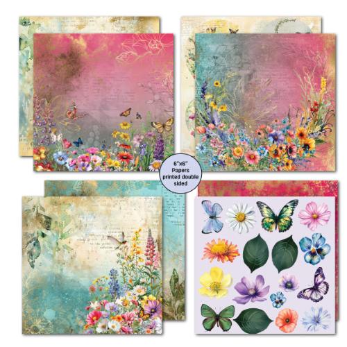 3Quarter Designs Fluttering Wings 6x6 Paper Pack