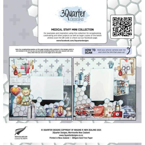3 Quarter Designs Medical Staff Mini 12x12 collection - Postage as per Actual