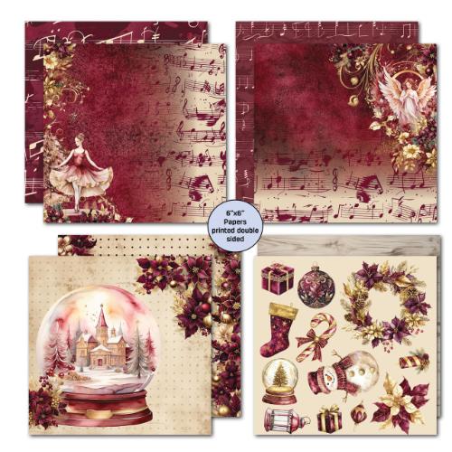 3Quarter Designs Sugarplum Wreath 6x6 Paper Pack