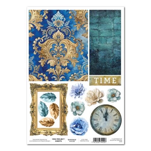 3Quarter Designs Grunged Baroque - Mini Project Sheet