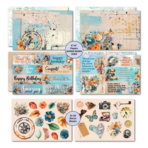 3Quarter Designs - Cerulean Score Collection - 6x4 Card Making Pack