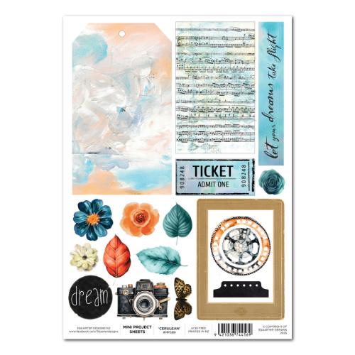 3Quarter Designs - Cerulean Score Collection - Mini Project Sheet