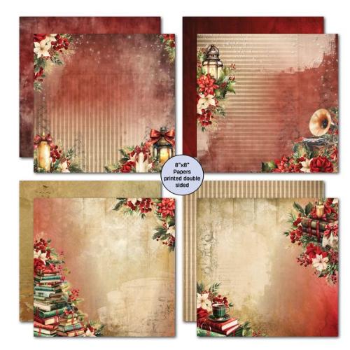 3Quarter Designs - Holly Jolly Collection - 8x8 Pack
